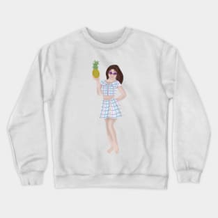 Pinapple Girl Crewneck Sweatshirt